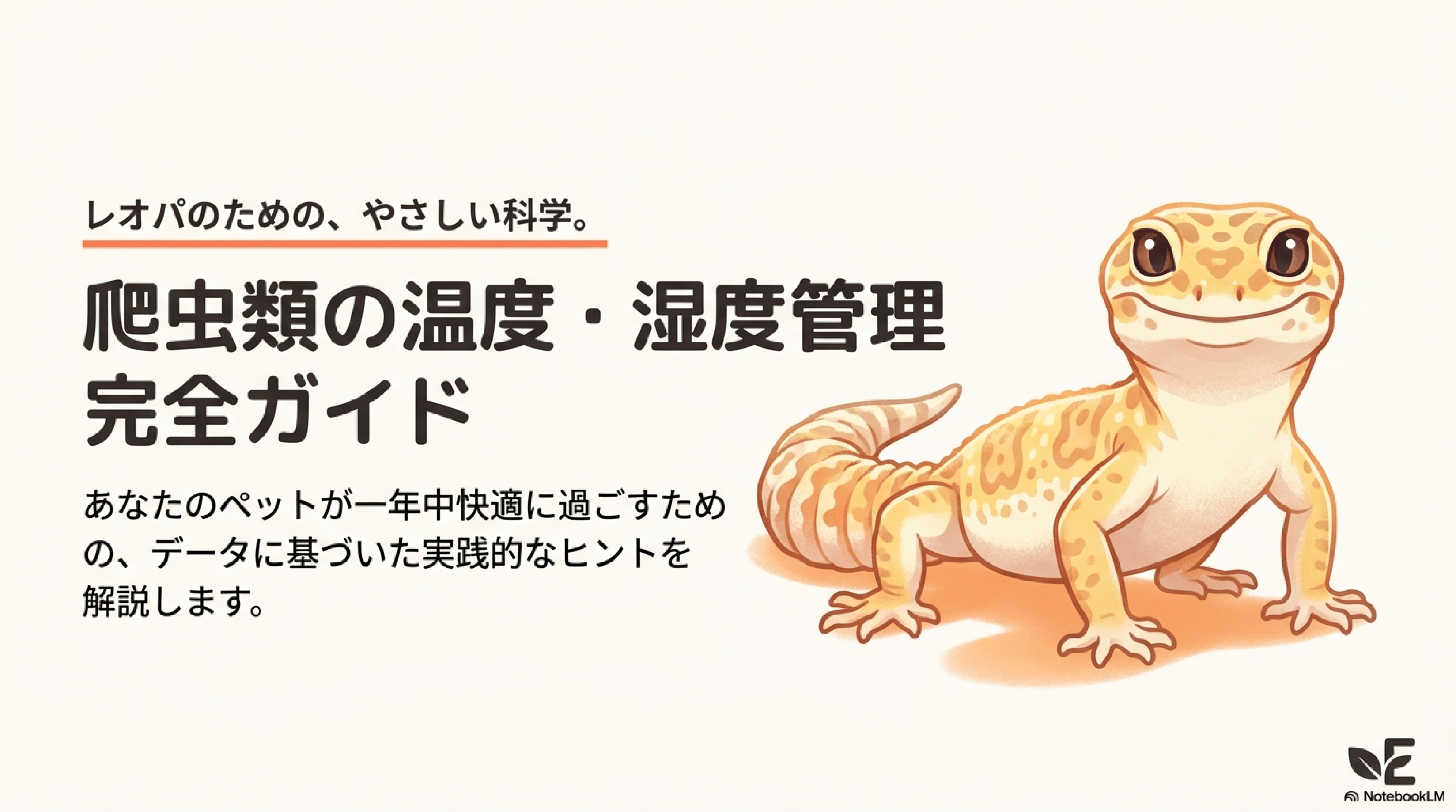爬虫類の暑さ・寒さ対策まとめ｜レオパを例にした実践ガイド - エコロギー