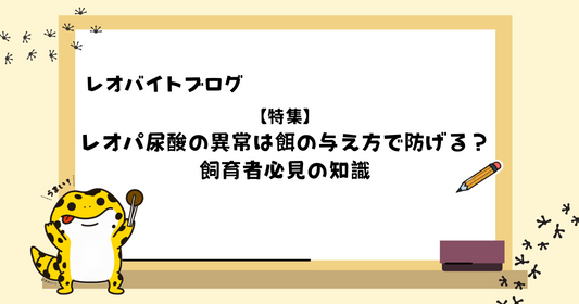 レオパ尿酸の異常は餌の与え方で防げる?飼育者必見の知識
