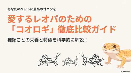 飼育でよく使われるコオロギの種類と その特徴を徹底比較！