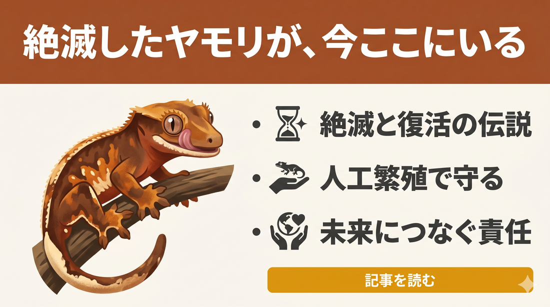 「幻のヤモリ、クレステッドゲッコーが見つかった日」  〜絶滅したと思われていたクレスの知られざる物語〜