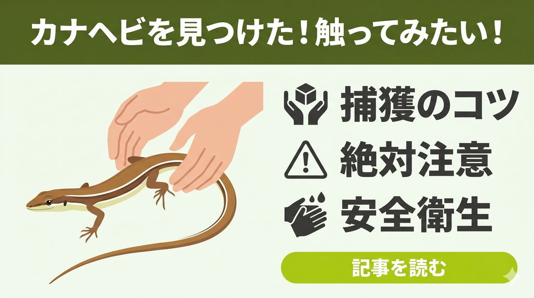 カナヘビに触るときの注意点｜やさしさと衛生のWケアで安心体験！