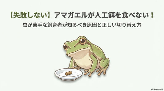 【失敗しない】アマガエルが人工餌を食べない！虫が苦手な飼育者が知るべき原因と正しい切り替え方