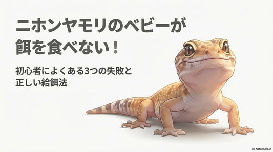 ニホンヤモリのベビーが餌を食べない・捕まえられない！初心者によくある3つの失敗と正しい給餌法