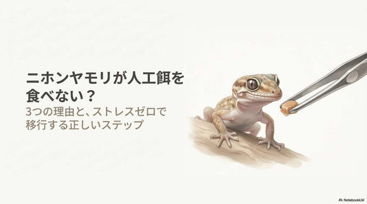 【失敗しない】ニホンヤモリが人工餌を食べない！移行できない3つの原因と正しい慣れさせ方