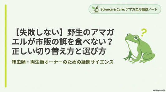 【失敗しない】野生のアマガエルが市販の餌を食べない？正しい切り替え方と選び方